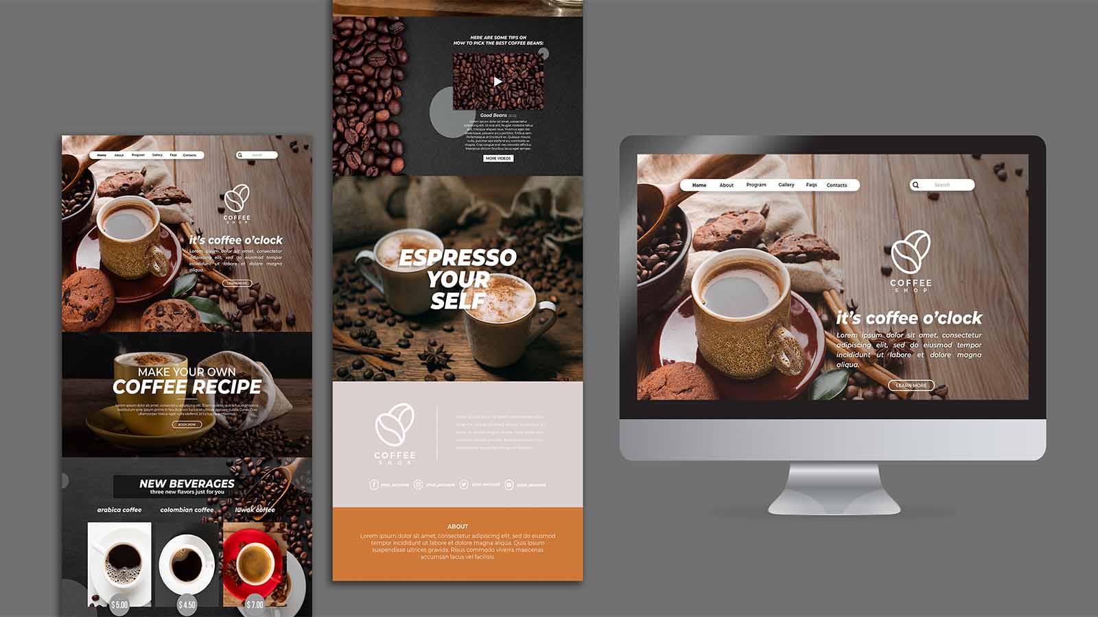 Food Industry Website Designs