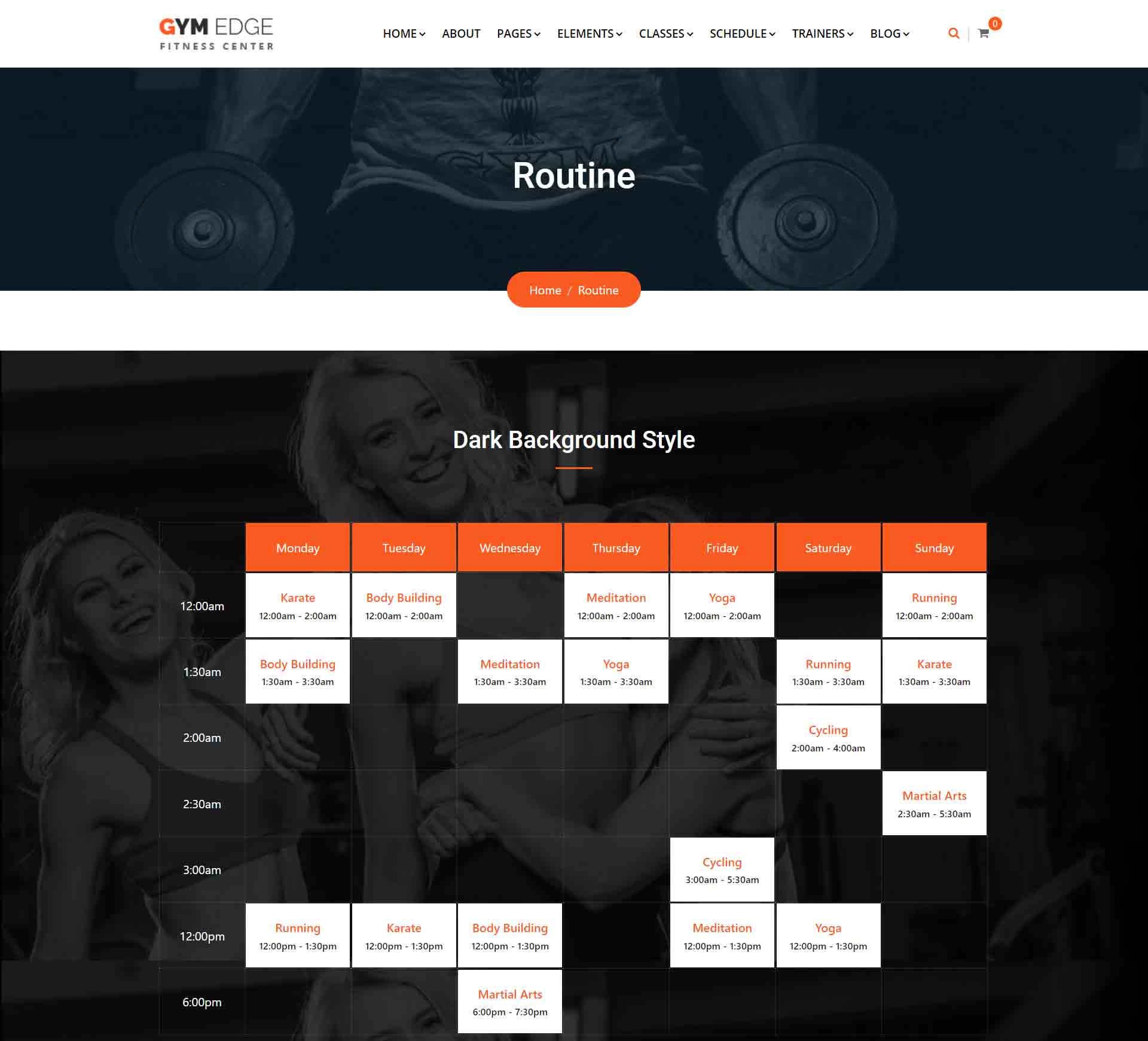 Fitness & Health Website Designs