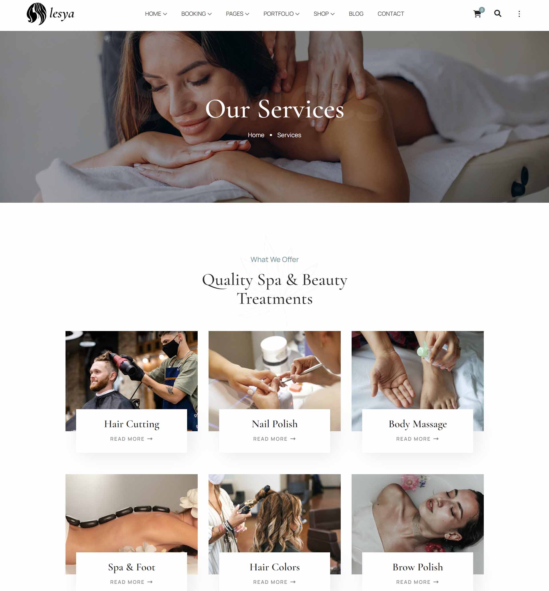 Salon & Cosmetics Websites