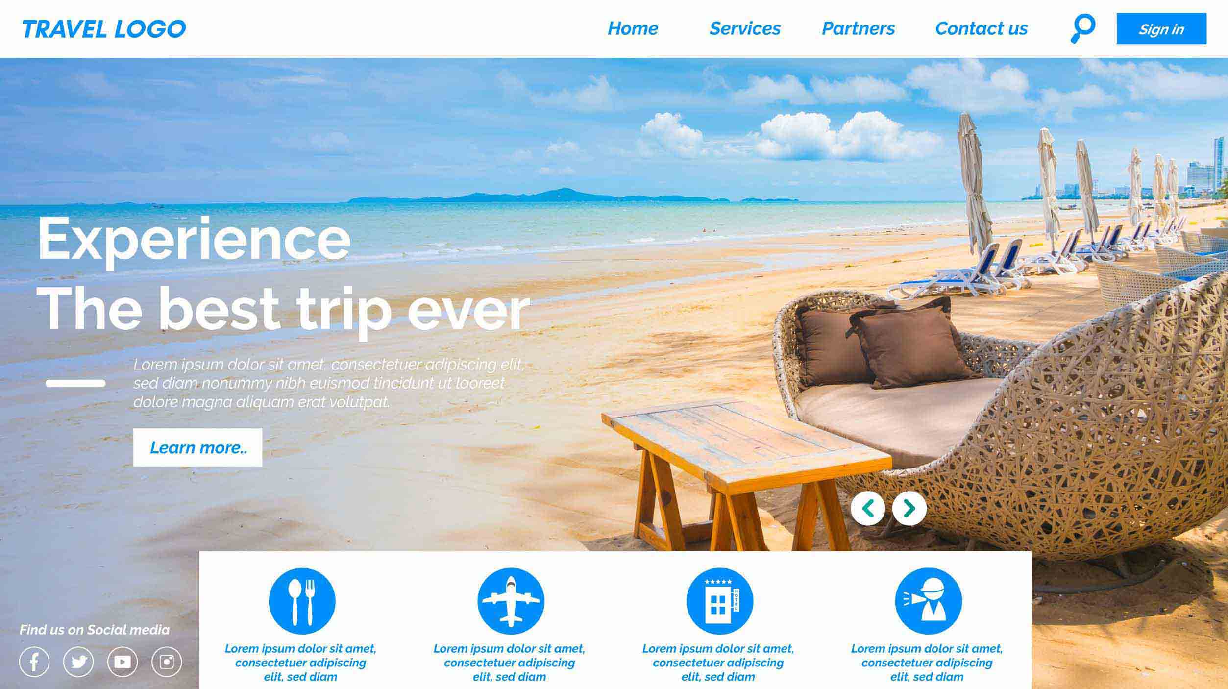 Travel Industry Website Designs